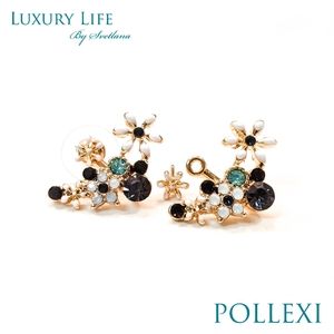 Boho Gold Exotic Garden Dainty Earrings | 2 in 1